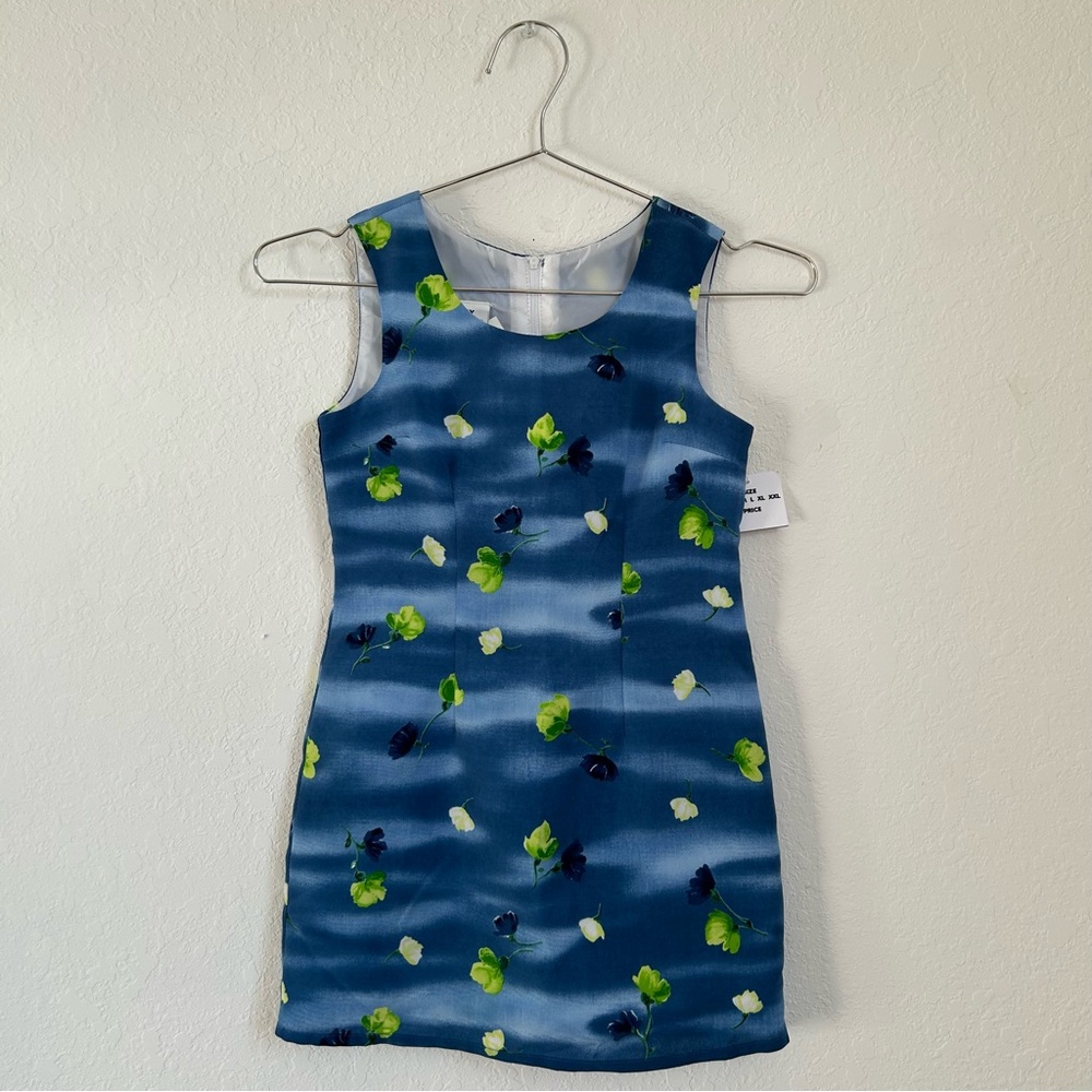My Michelle Blue Floral Dress